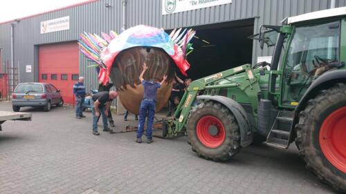 Wagenbouw 2020 - Indianenhoofd verplaatsen